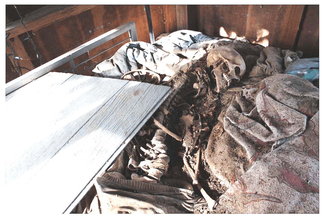 The remains of Hank Frantz